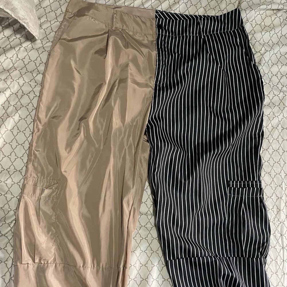 Half and half reflective pants